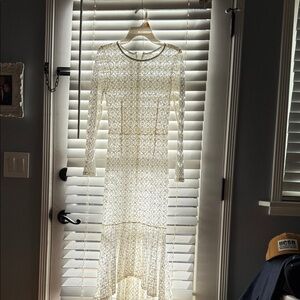 Elegant Cream Lace Dress